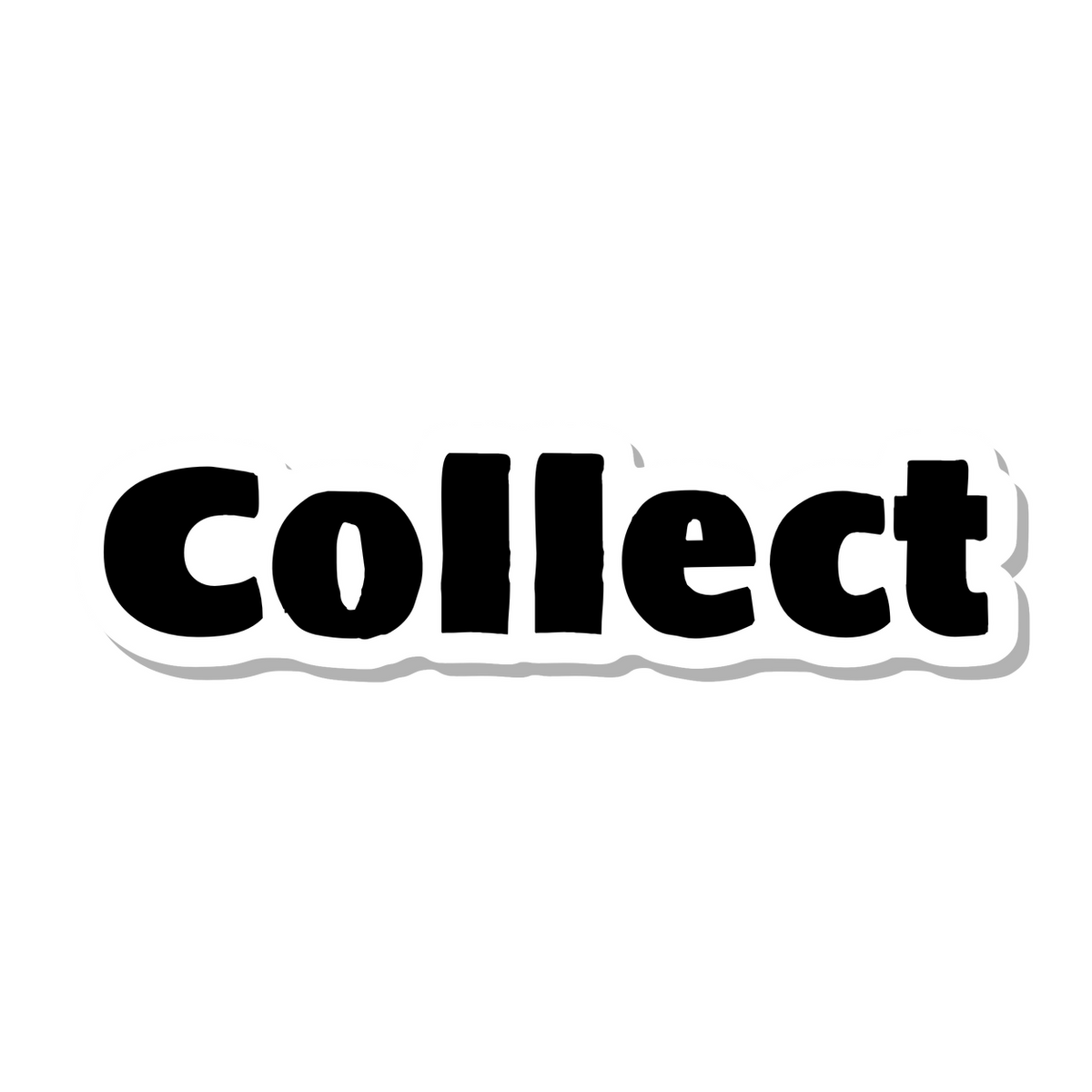 Collect die-cut sticker