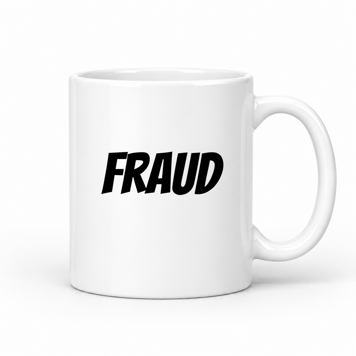 Fraud Mug in white