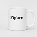 Figure Mug in white