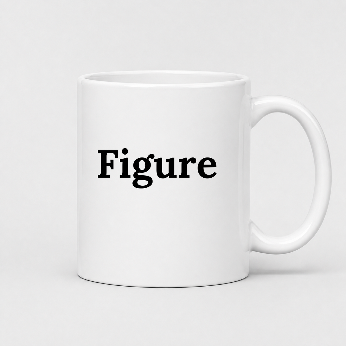 Figure Mug in white