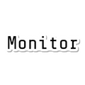 Monitor die-cut sticker