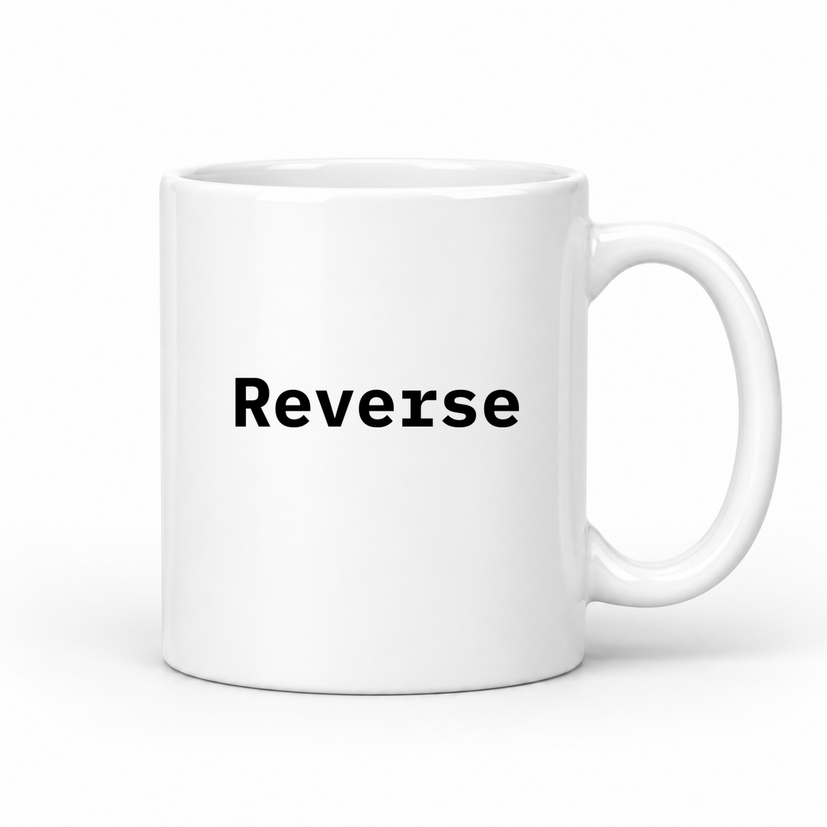 Reverse Mug in white