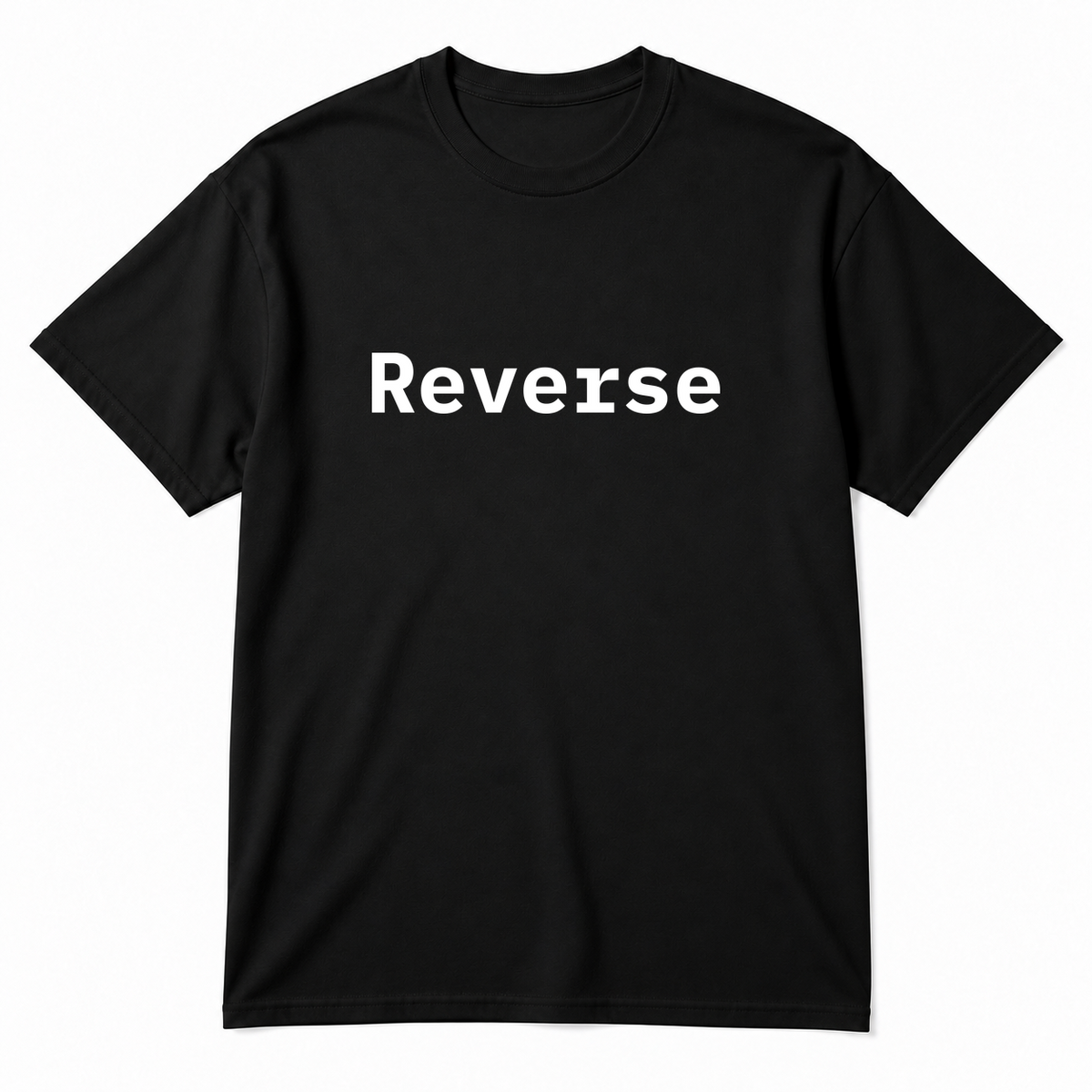 Reverse T-Shirt in black