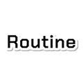 Routine die-cut sticker