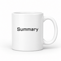 Summary Mug in white