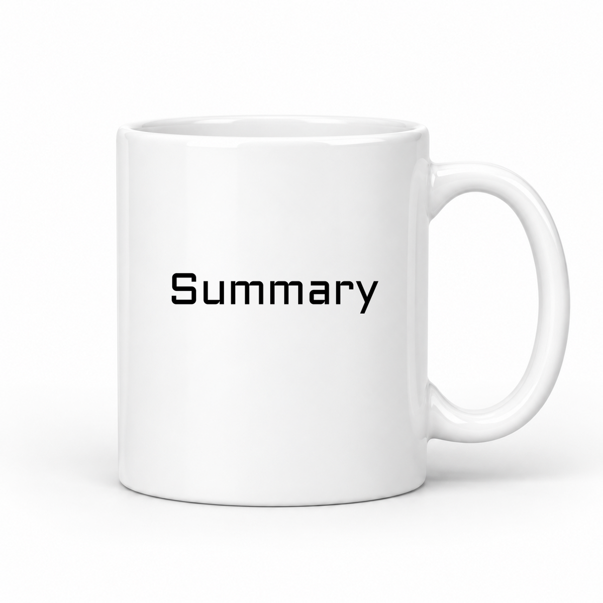 Summary Mug in white