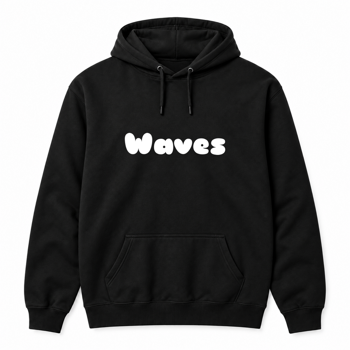 Waves Hoodie in black