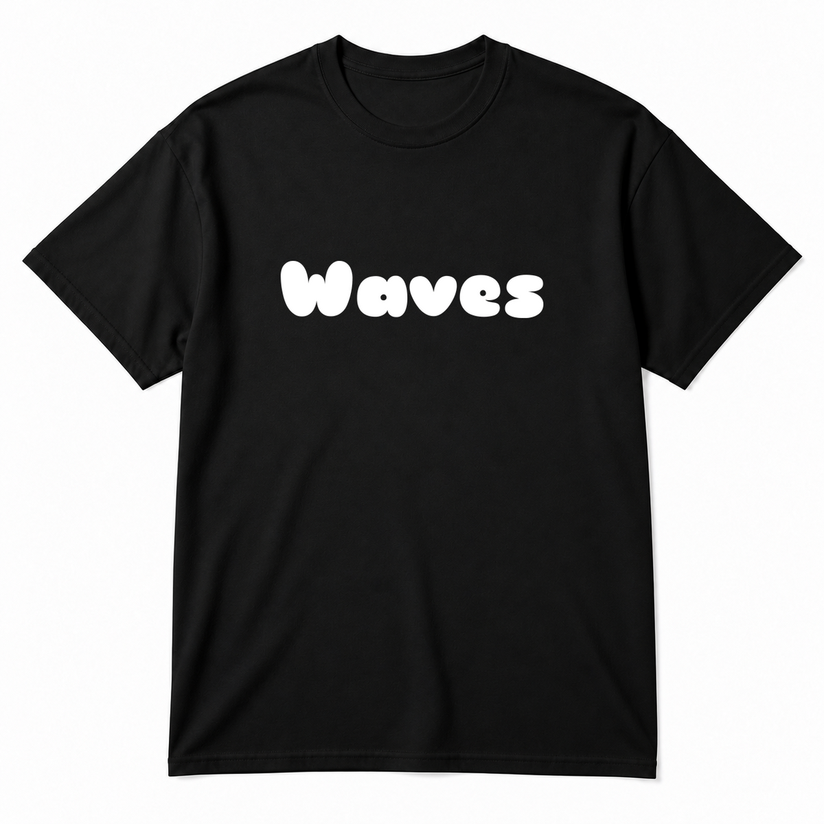 Waves T-Shirt in black