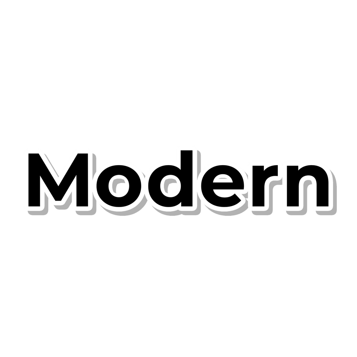 Modern die-cut sticker