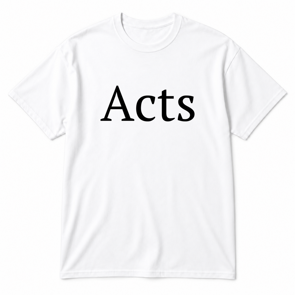 Acts T-Shirt in white