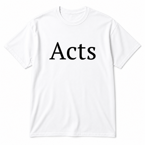 Acts T-Shirt in white