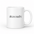 Aircraft Mug in white
