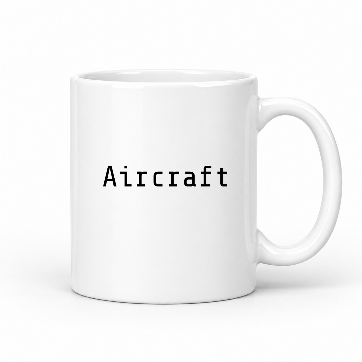 Aircraft Mug in white