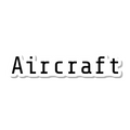 Aircraft die-cut sticker