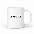 Conflict Mug in white