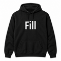 Fill Hoodie in black