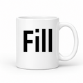 Fill Mug in white