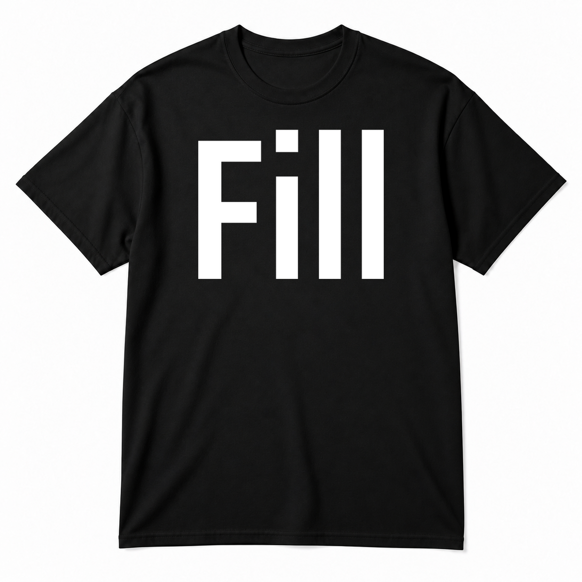 Fill T-Shirt in black
