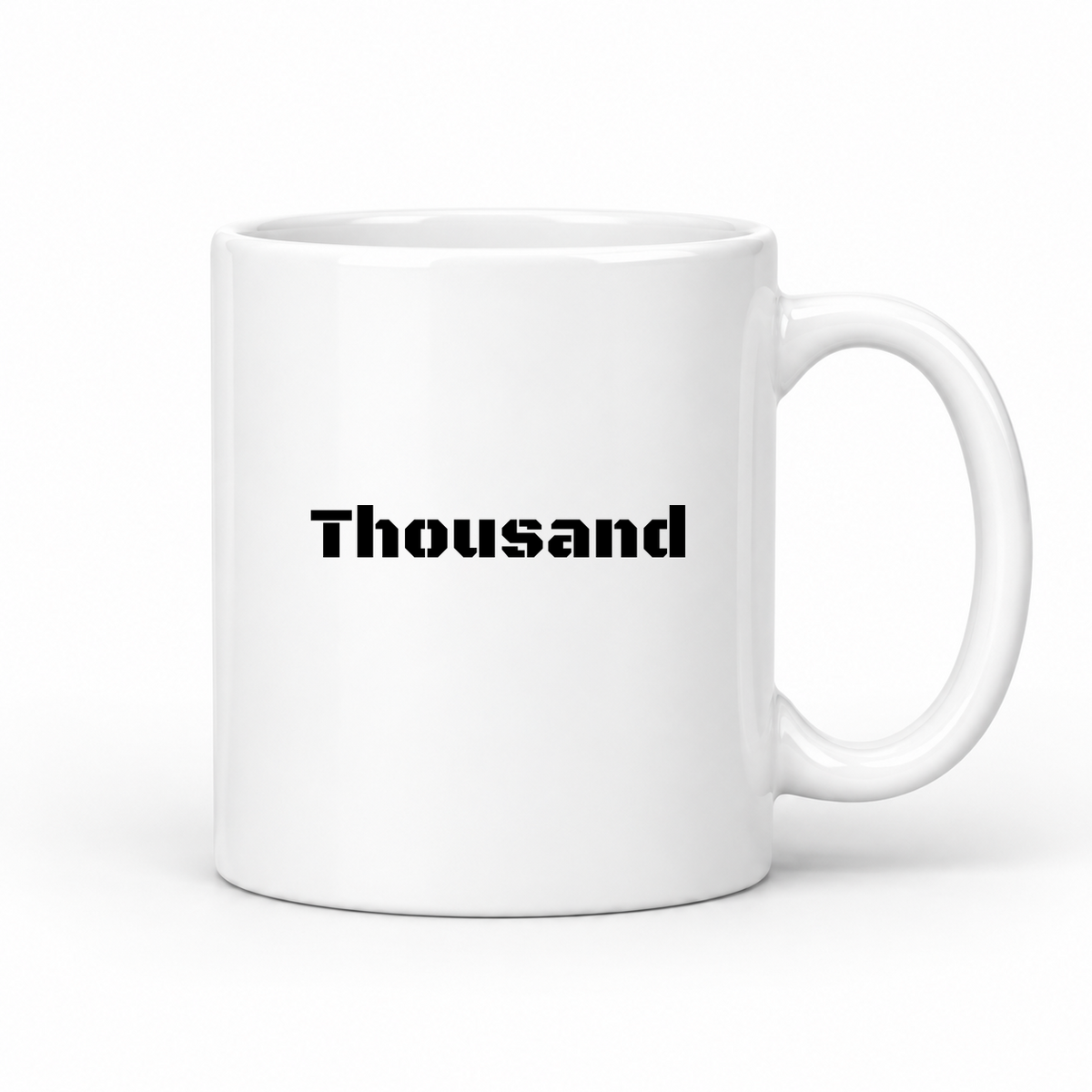 Thousand Mug in white
