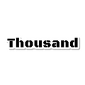 Thousand die-cut sticker