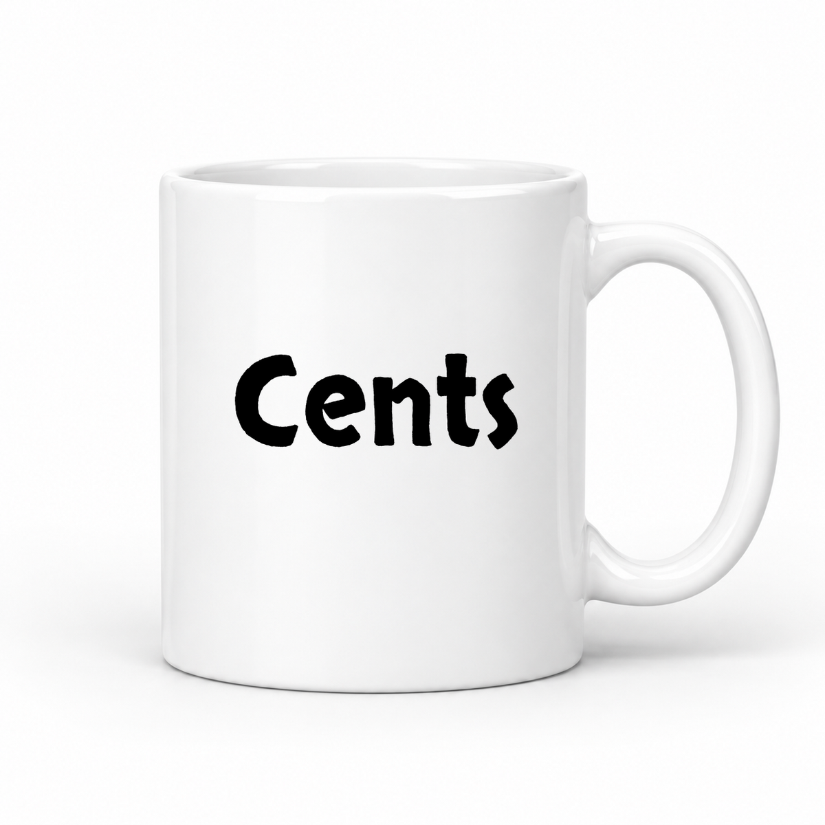 Cents Mug in white