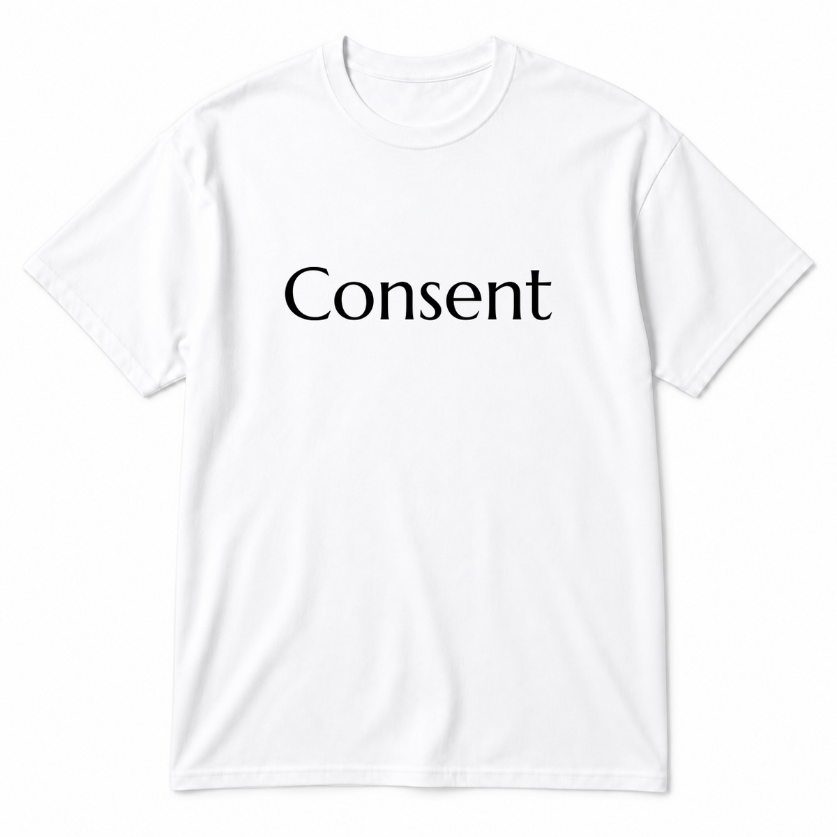 Consent T-Shirt in white