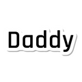 Daddy die-cut sticker
