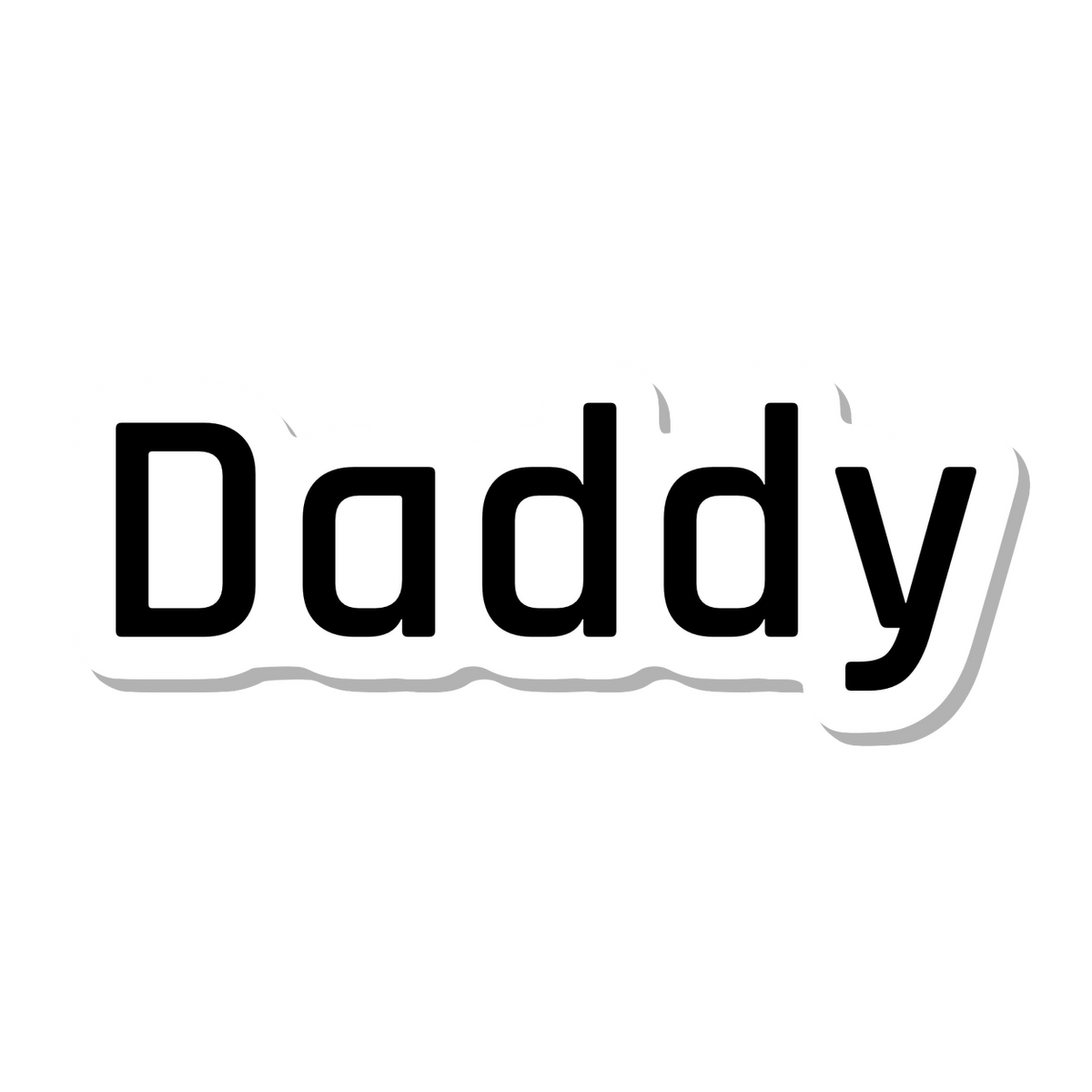 Daddy die-cut sticker