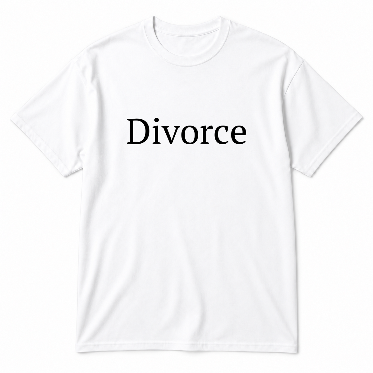 Divorce T-Shirt in white