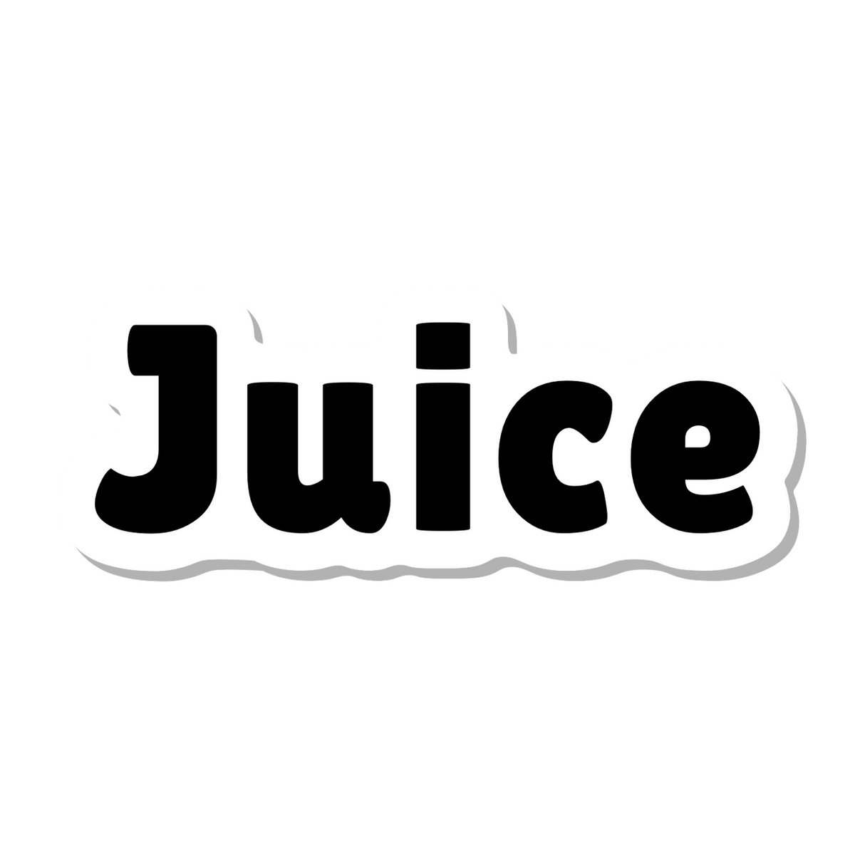 Juice die-cut sticker