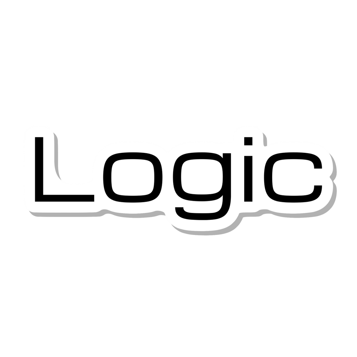 Logic die-cut sticker