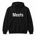 Meets Hoodie in black