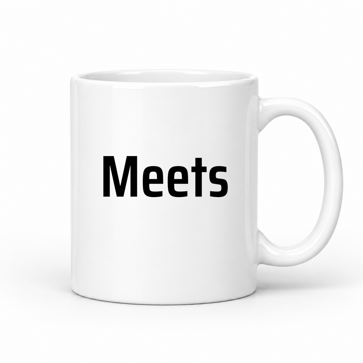 Meets Mug in white