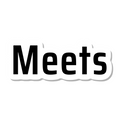 Meets die-cut sticker