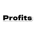 Profits die-cut sticker