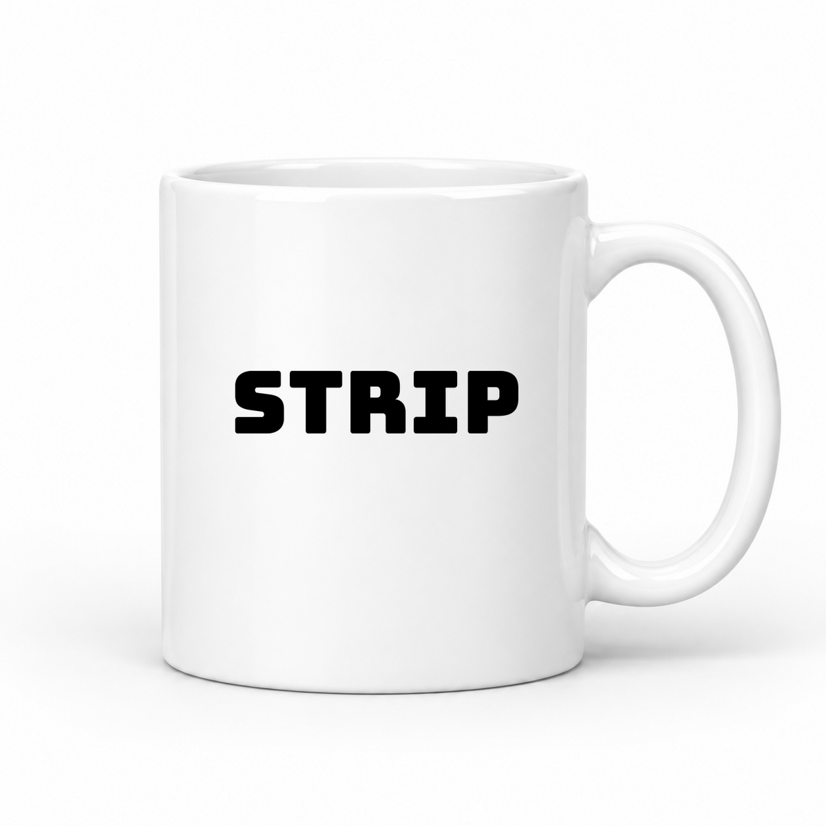 Strip Mug in white