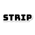 Strip die-cut sticker