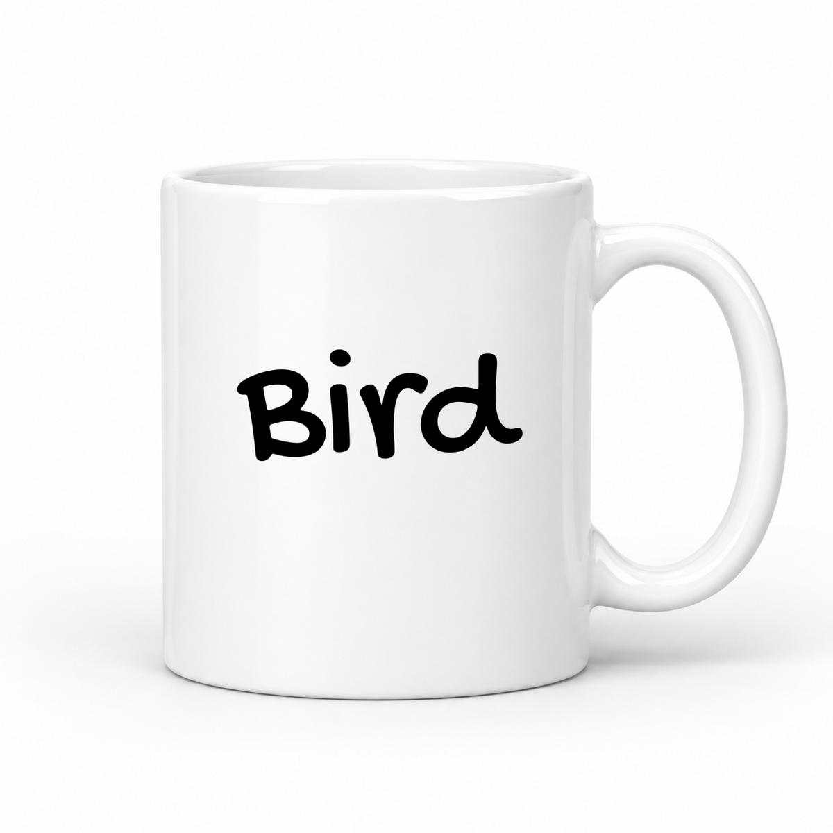 Bird Mug in white