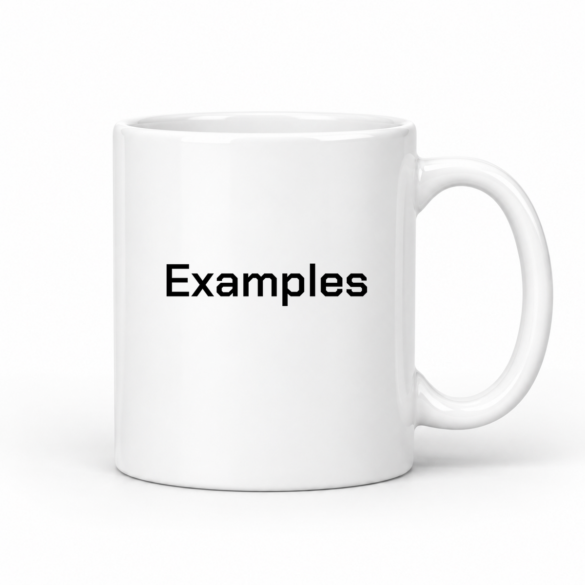 Examples Mug in white
