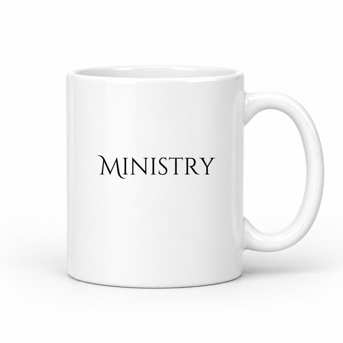 Ministry Mug in white