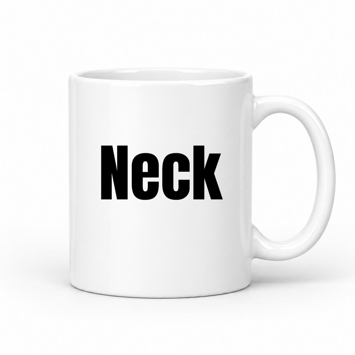 Neck Mug in white