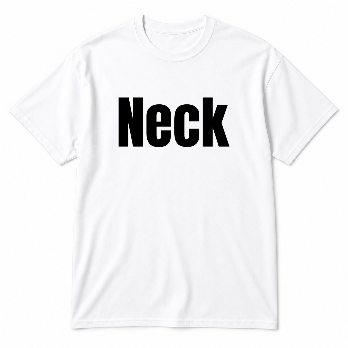 Neck T-Shirt in white