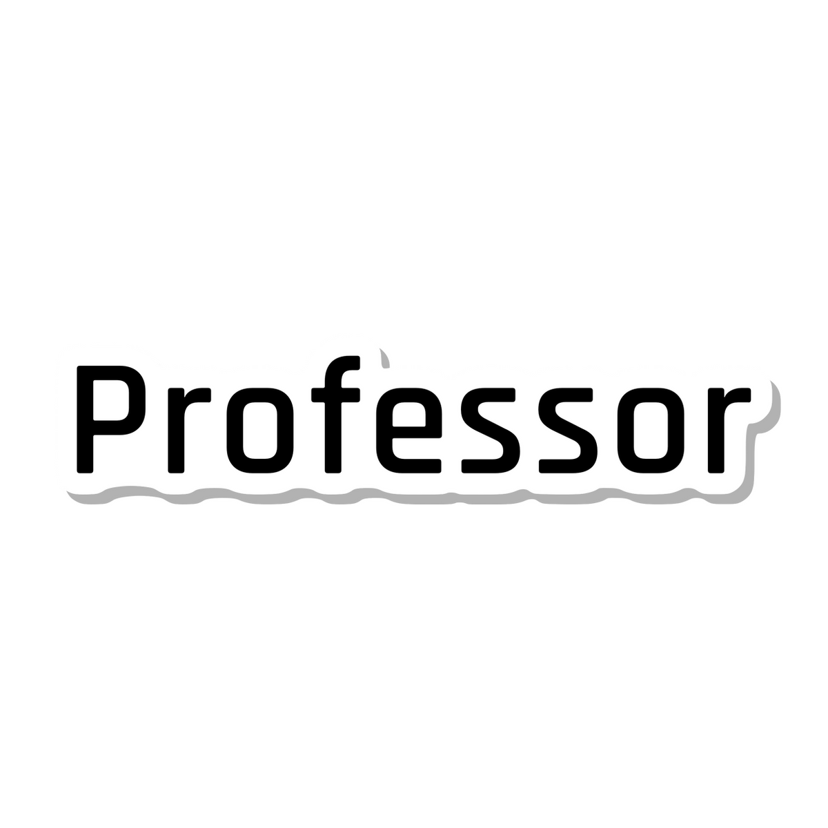 Professor die-cut sticker