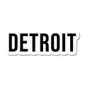 Detroit die-cut sticker