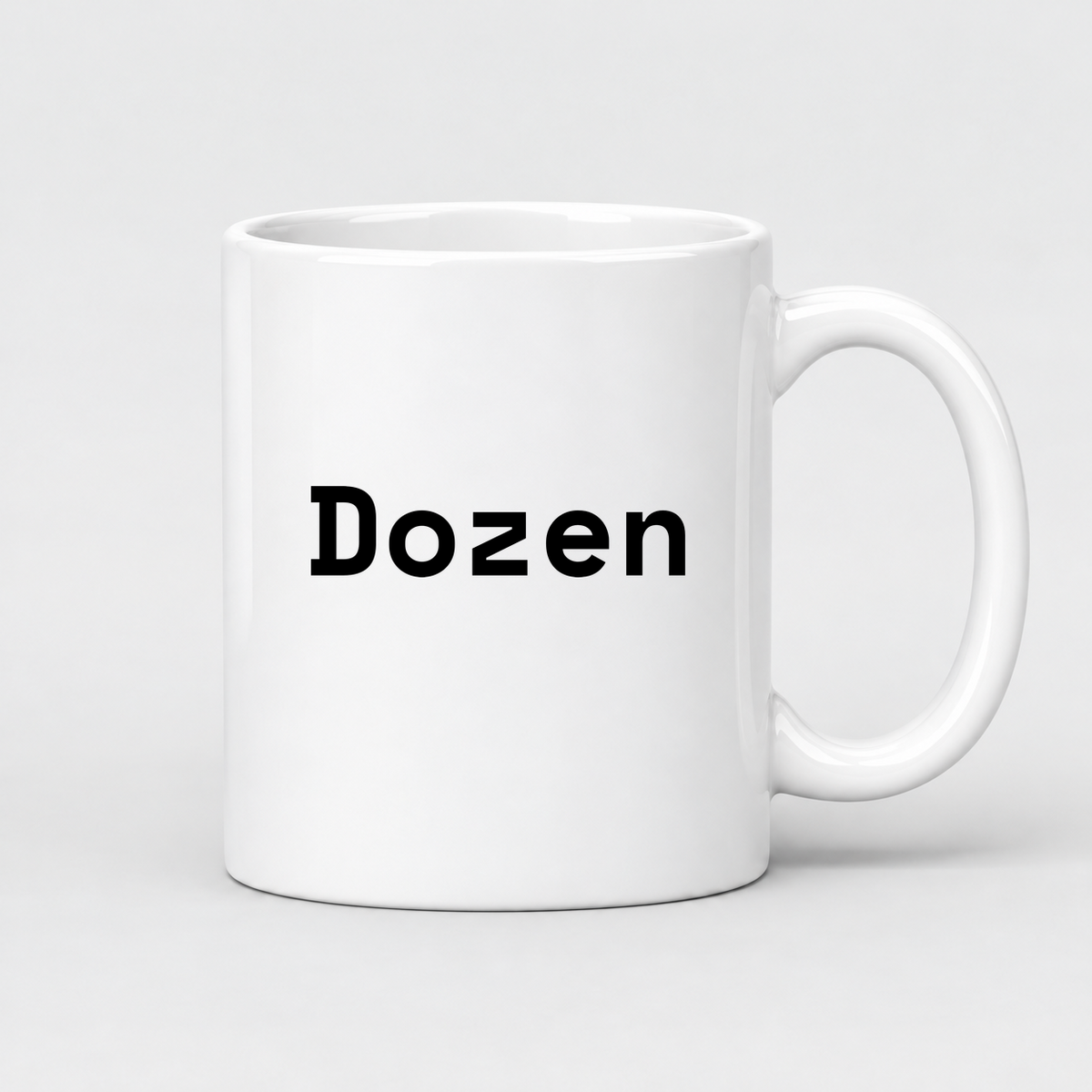 Dozen Mug in white