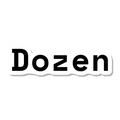 Dozen die-cut sticker