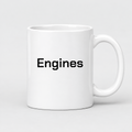 Engines Mug in white