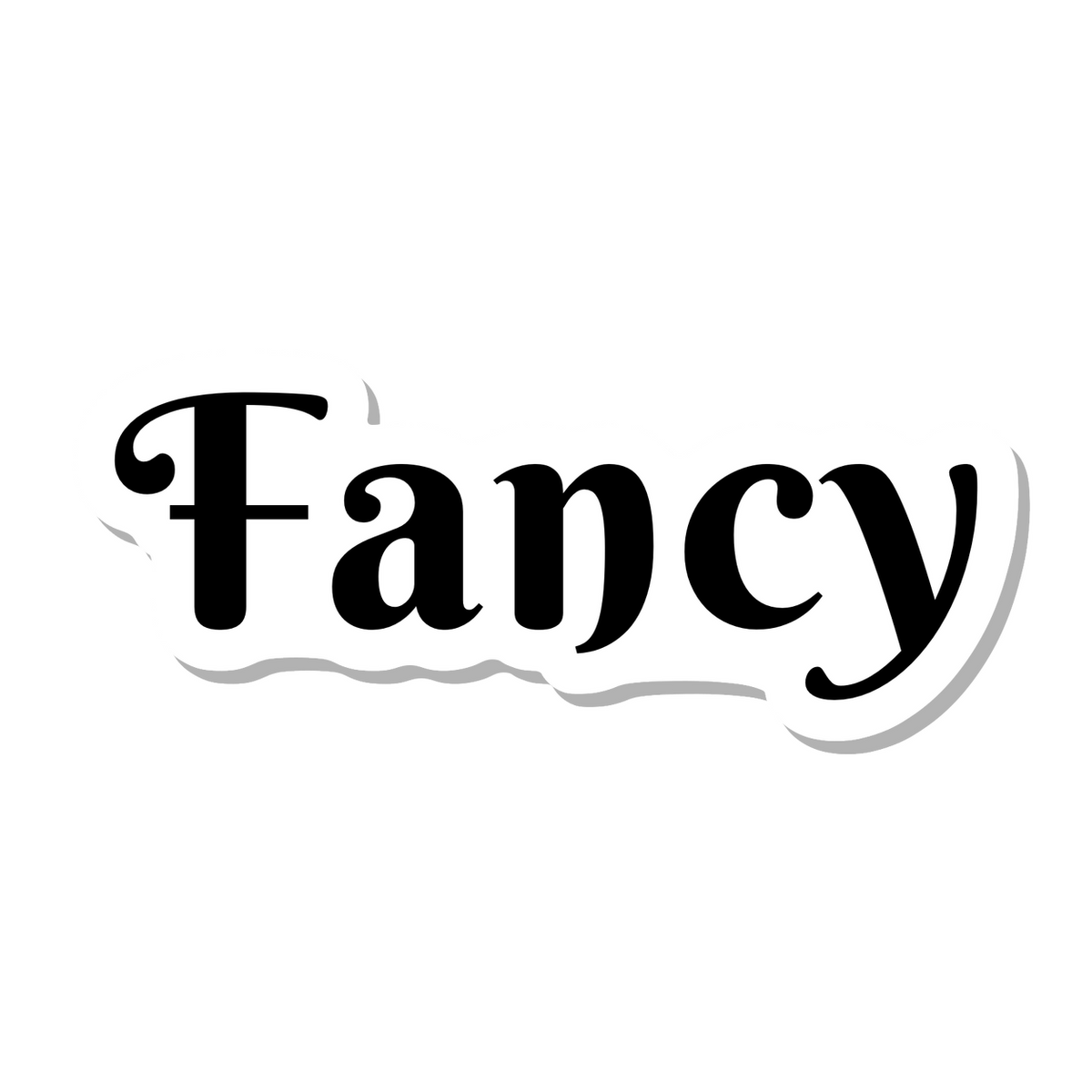 Fancy die-cut sticker