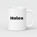 Holes Mug in white