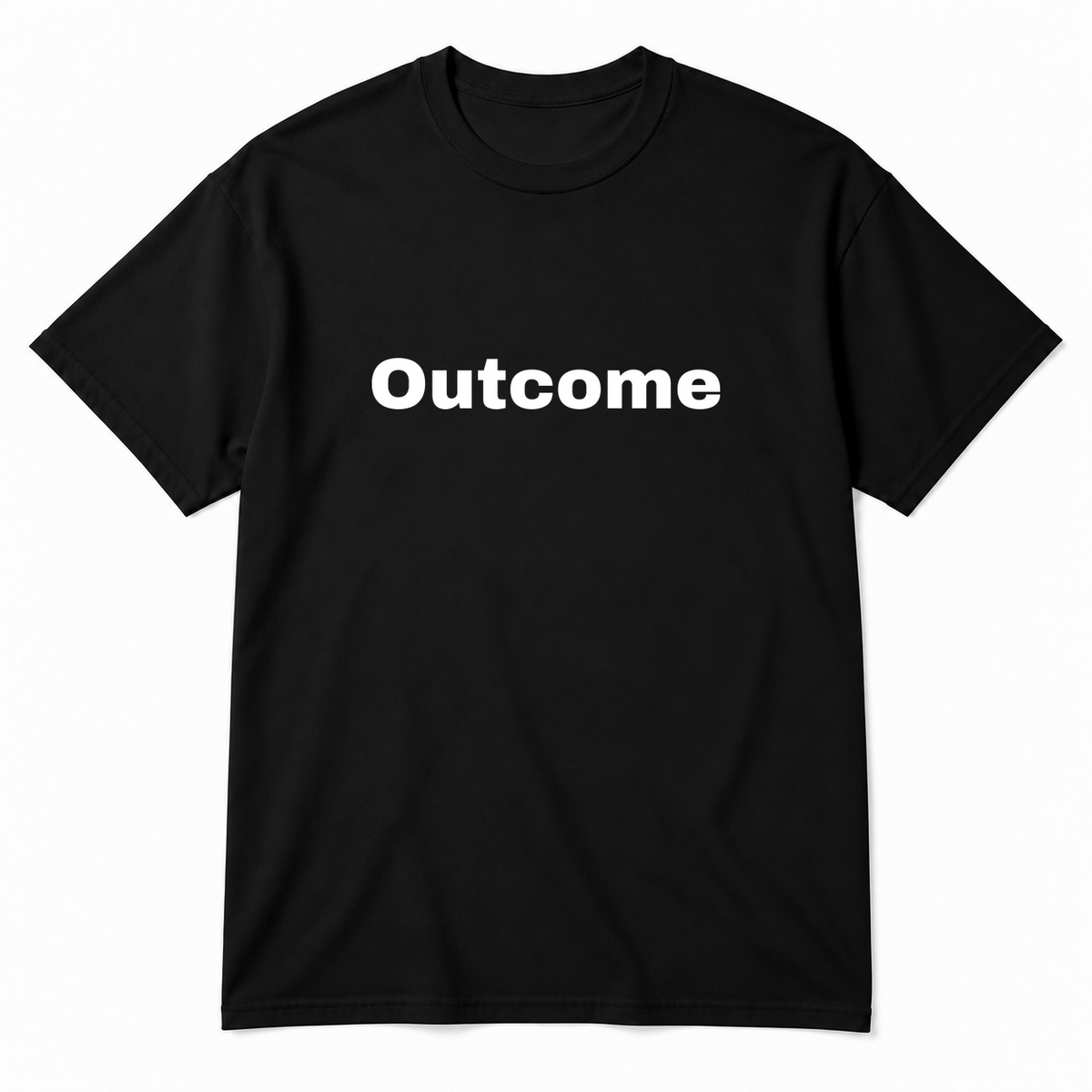 Outcome T-Shirt in black